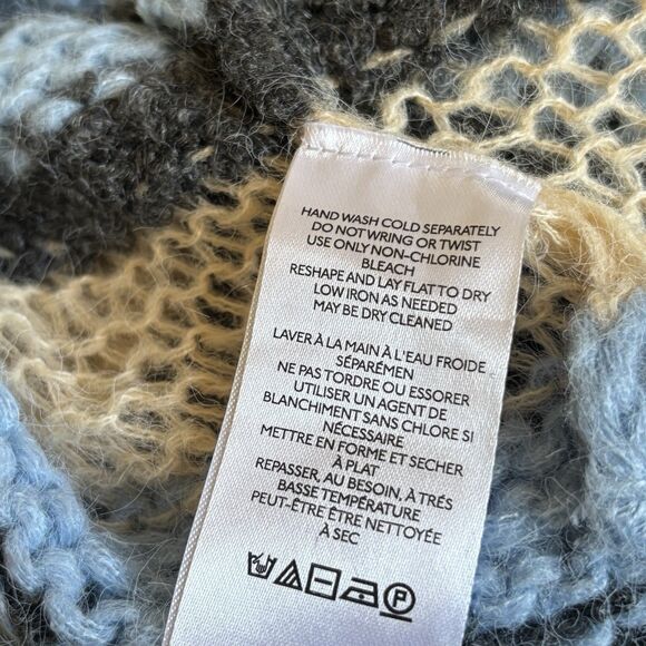 Kimchi Blue Women Cropped Sweater Pullover Crochet Lace Trim Size SP Boho Preppy - Picture 11 of 11